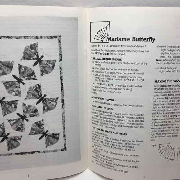 Fan Quilts Easy New Technique No. 4124 9 Patterns Marion Maerke Carol Schiappino - Picture 3 of 10